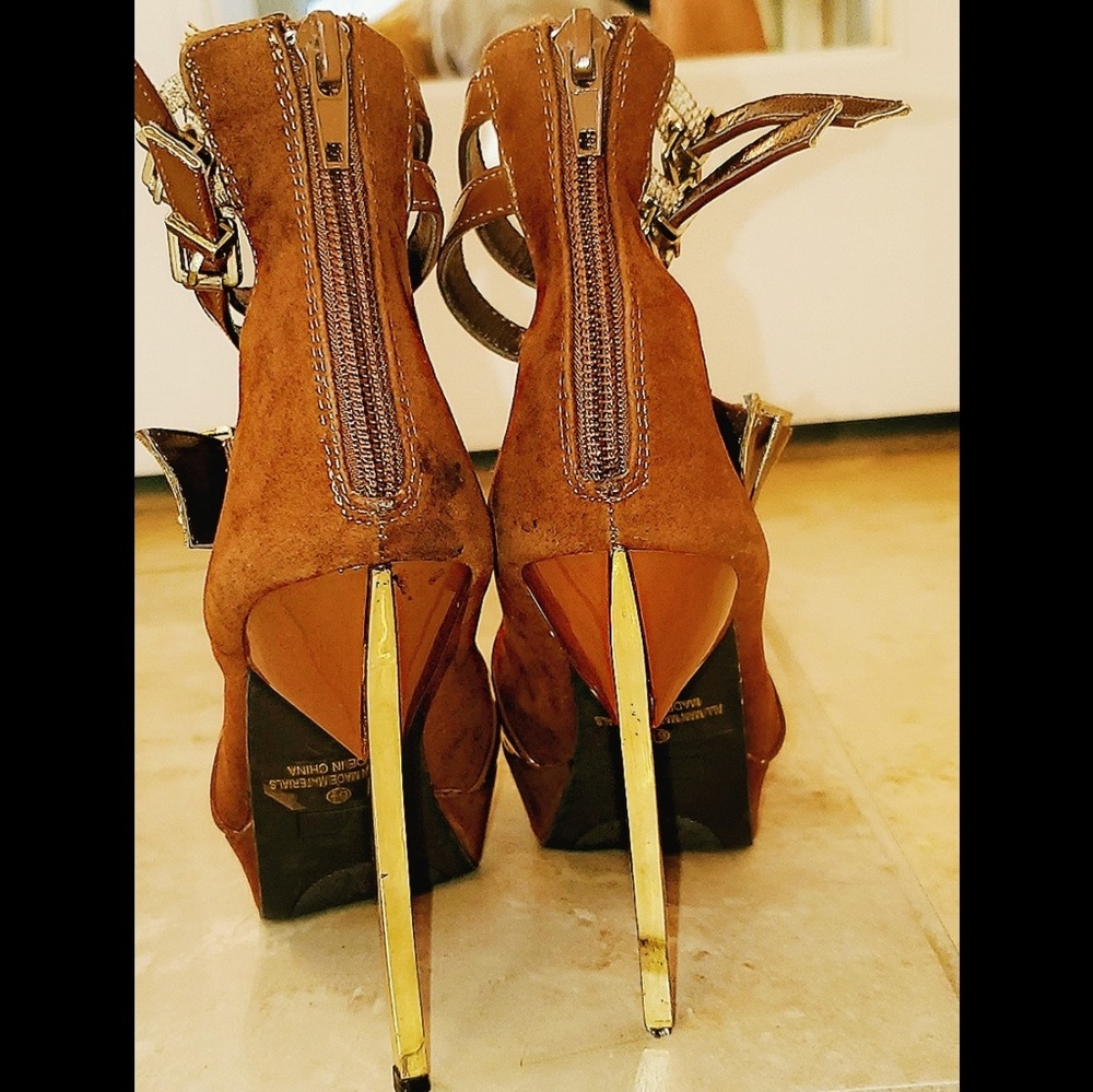 Very RARE Liliana Suede Platform Stilettos - Picture 3 of 4